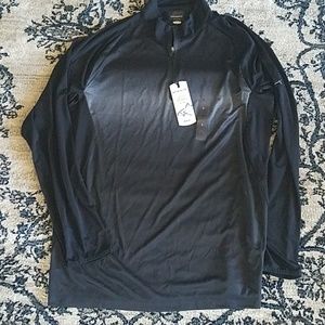 Greg Norman black long sleeve golf shirt
